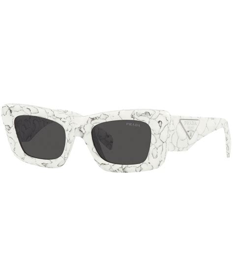 Prada Women's PR 13ZS 50mm Marble Cat Eye Sunglasses 